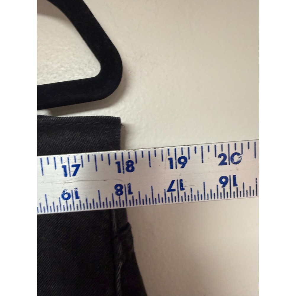 Levi's 514 Straight Fit Jeans Mens 33x34 Black Excellent Washed Denim 9025 - Picture 5 of 7